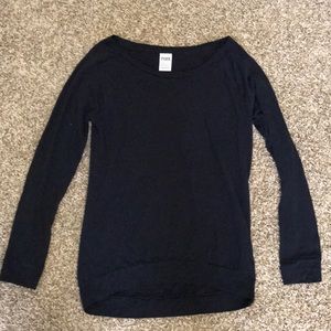 Victoria Secret Black Long Sleeve-Tee